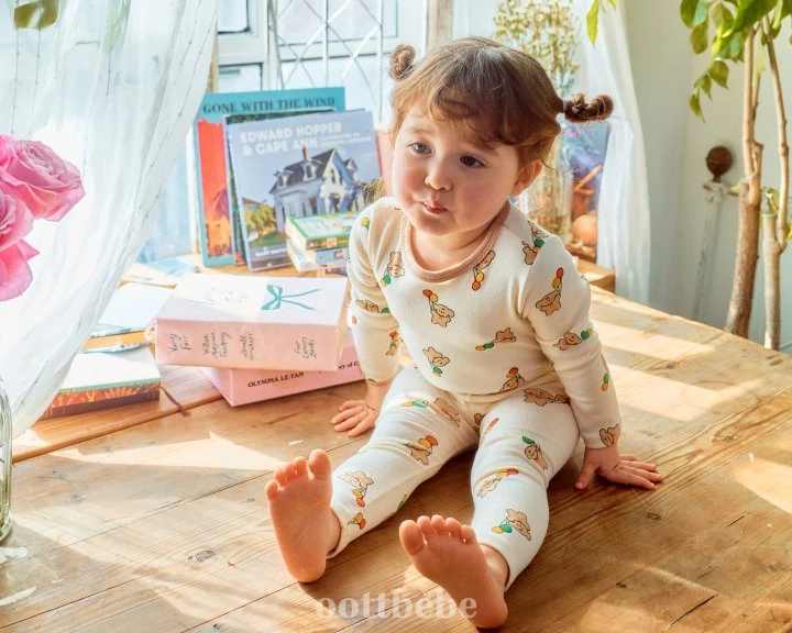Oott Bebe - Korean Baby Fashion - #babygirlfashion - Yami Friends Cotton Span Easywear - 10