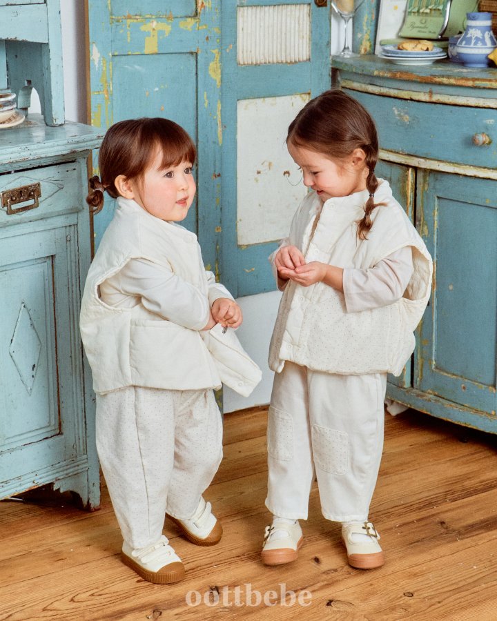Oott Bebe - Korean Baby Fashion - #babygirlfashion - Creamy Pants - 5