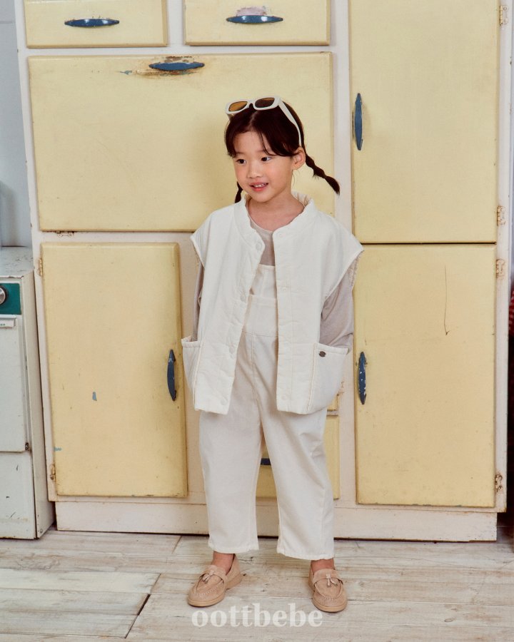 Oott Bebe - Korean Baby Fashion - #babyfever - Creamy Vest (kids) - 4