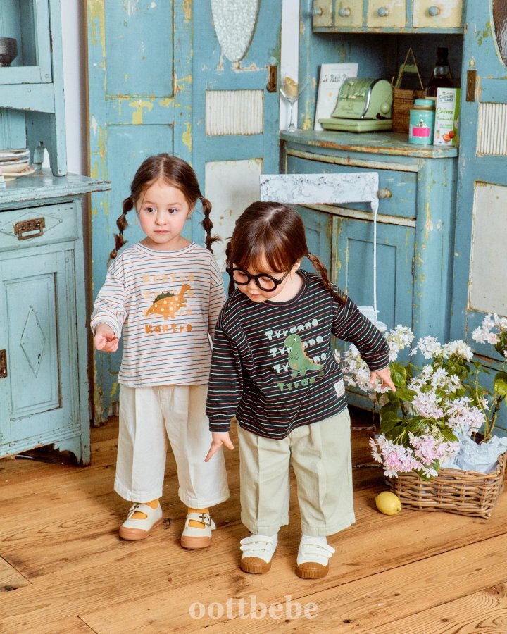 Oott Bebe - Korean Baby Fashion - #babygirlfashion - Dino Tee - 10
