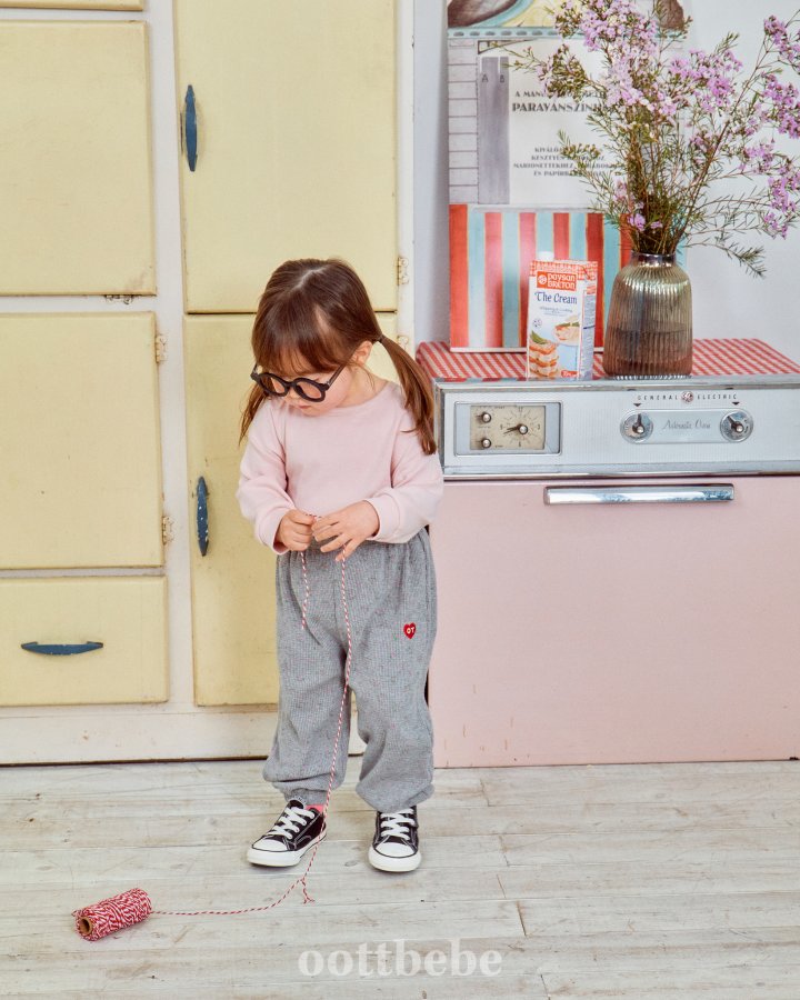 Oott Bebe - Korean Baby Fashion - #babygirlfashion - Holiday Waffle Pants - 6