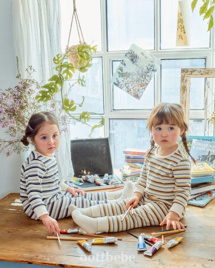 Oott Bebe - Korean Baby Fashion - #babylifestyle - Peanut Rib Easywear - 5