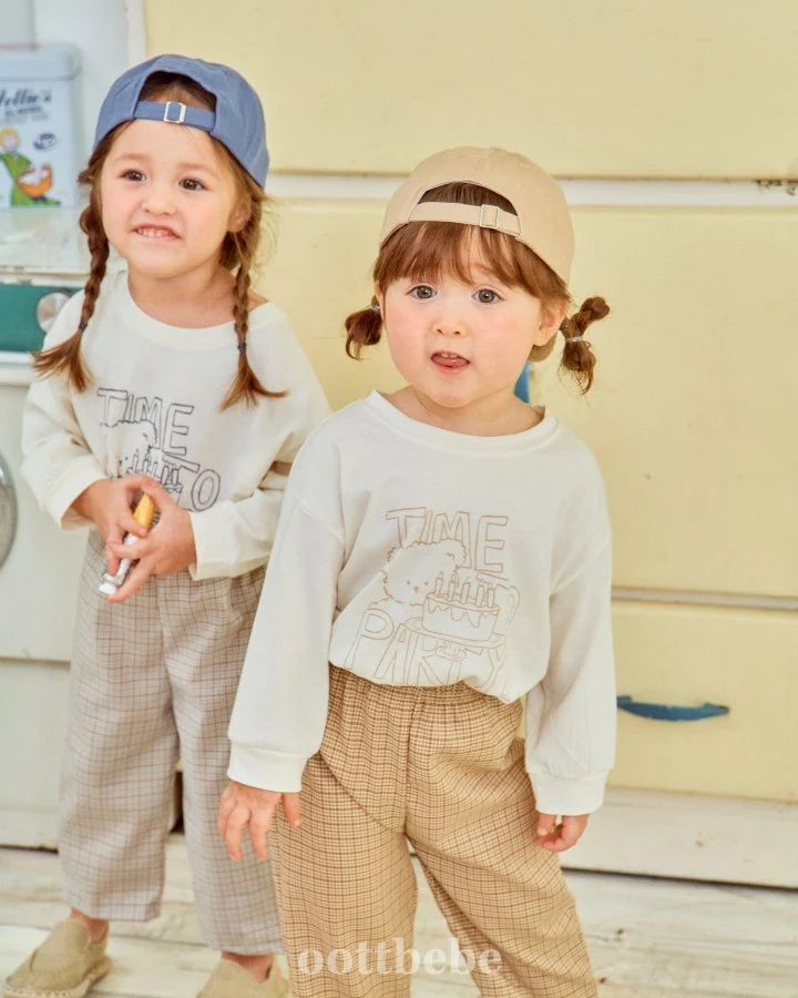 Oott Bebe - Korean Baby Fashion - #babylifestyle - Party Top Bottom Set - 2