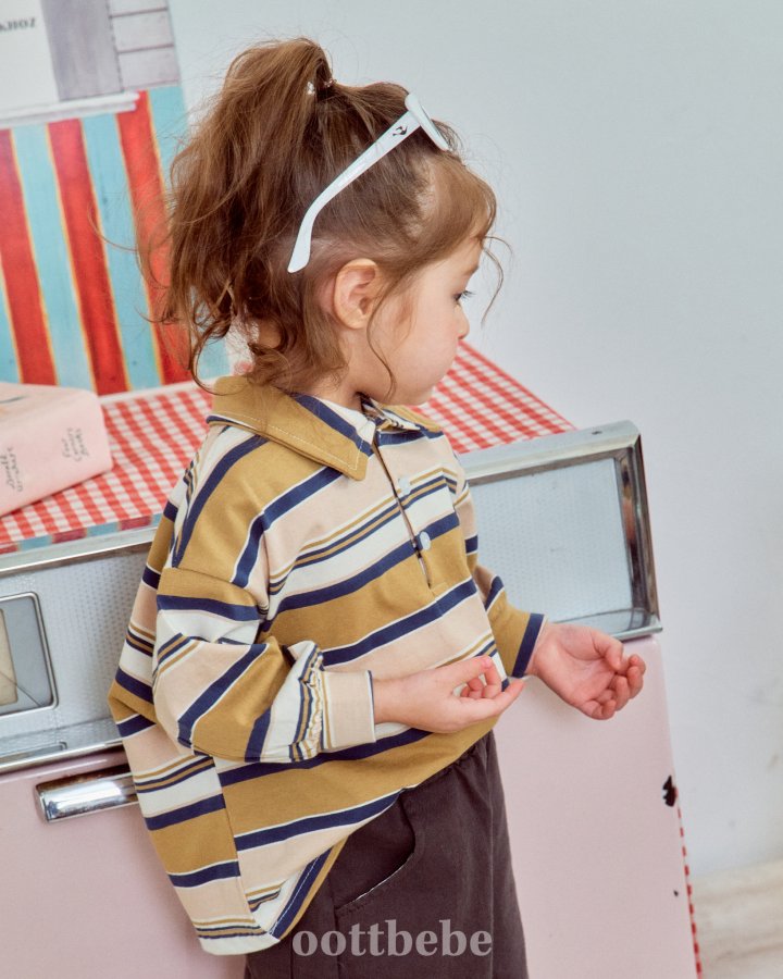 Oott Bebe - Korean Baby Fashion - #babylifestyle - Mitte Collar Tee - 11