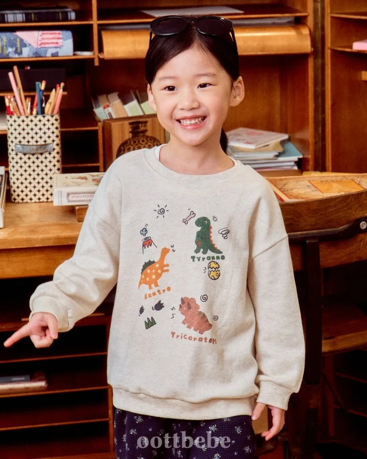 Oott Bebe - Korean Baby Fashion - #babylifestyle - Dino Sweatshirts - 9