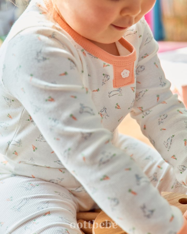 Oott Bebe - Korean Baby Fashion - #babyoninstagram - Mini Span Rib Cute Easywear - 9