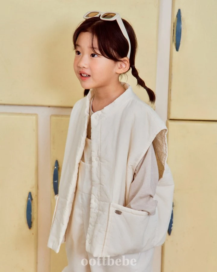 Oott Bebe - Korean Baby Fashion - #babyoninstagram - Creamy Vest (kids) - 6