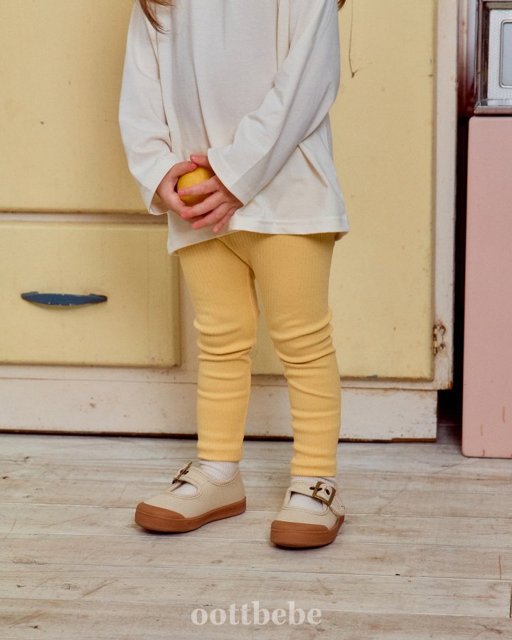 Oott Bebe - Korean Baby Fashion - #babyoninstagram - Pure Rib Leggings - 5