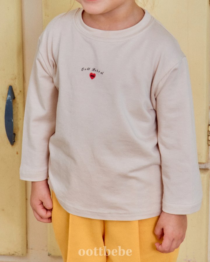 Oott Bebe - Korean Baby Fashion - #babylifestyle - Love Tee Set - 4
