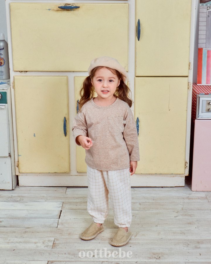 Oott Bebe - Korean Baby Fashion - #babyoninstagram - Natural Pocket Tee - 2