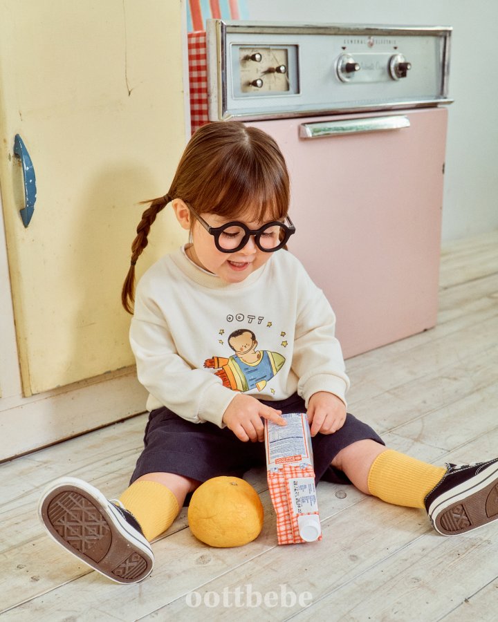 Oott Bebe - Korean Baby Fashion - #babyootd - Spaceship Sweatshirts - 5