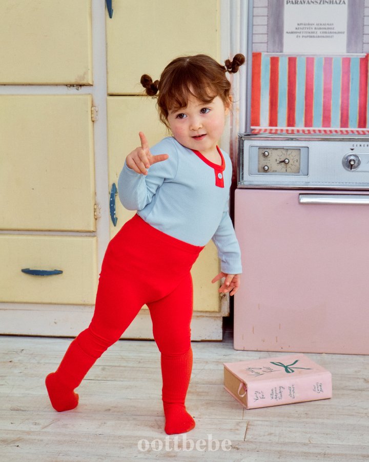 Oott Bebe - Korean Baby Fashion - #babyoutfit - TOY Modal Rib Easywear