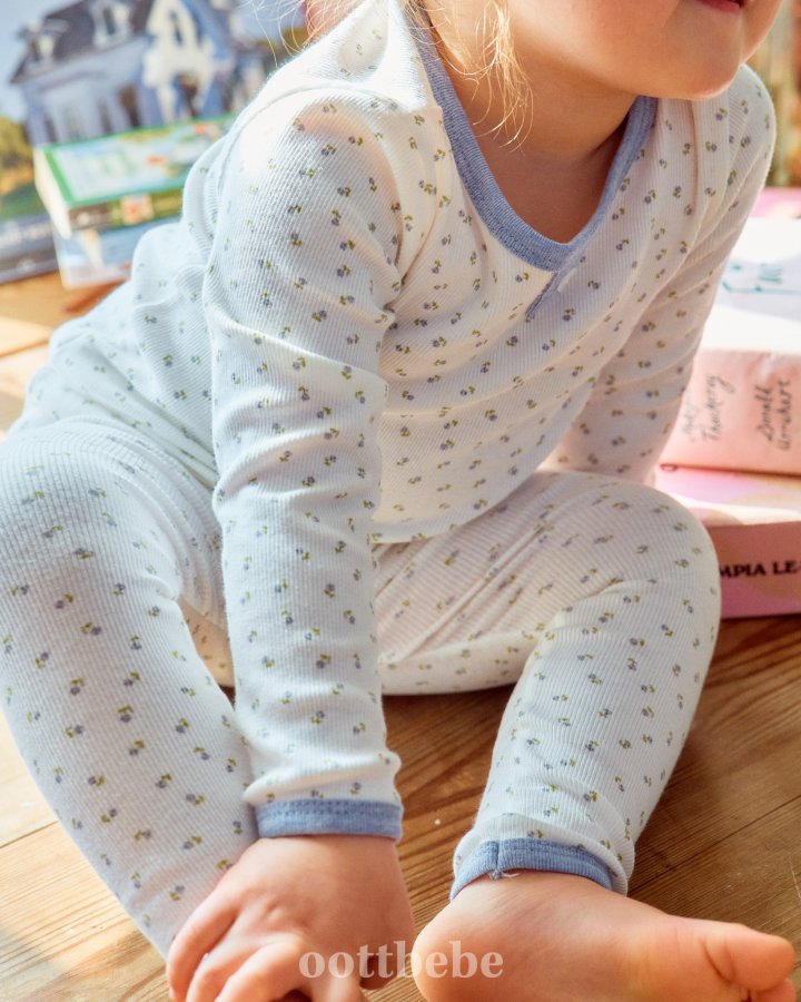 Oott Bebe - Korean Baby Fashion - #babyoutfit - Mini Span Rib Cute Easywear - 11