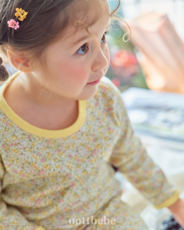 Oott Bebe - Korean Baby Fashion - #babyoutfit - Lace Flower Easywear - 10
