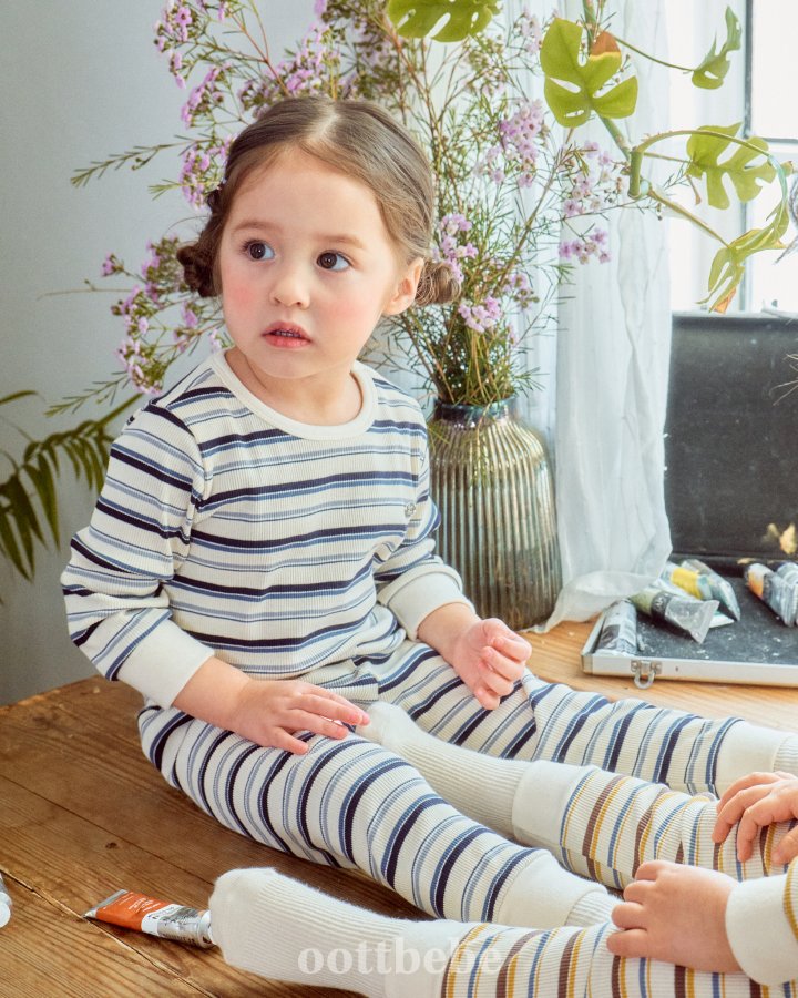 Oott Bebe - Korean Baby Fashion - #babyoutfit - Peanut Rib Easywear - 9