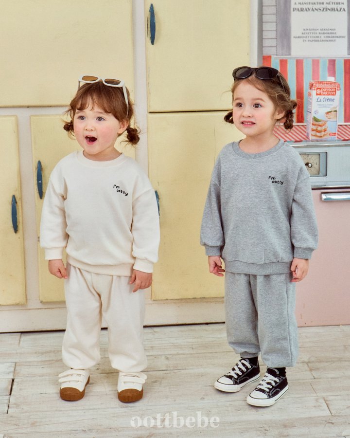 Oott Bebe - Korean Baby Fashion - #babyoutfit - Im Otti Top Bottom Set - 3