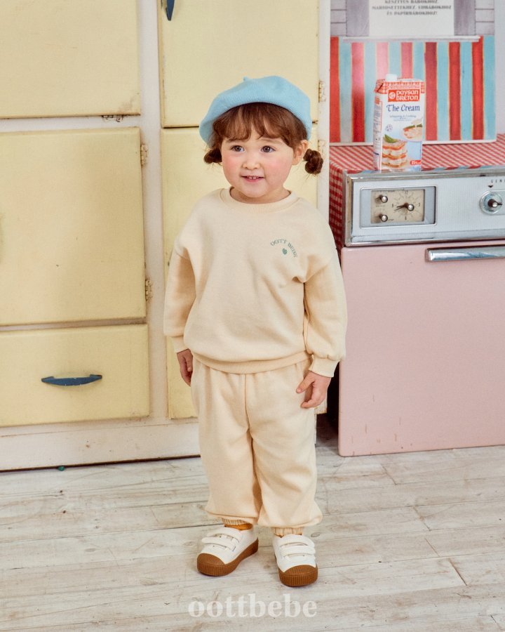 Oott Bebe - Korean Baby Fashion - #babyoutfit - Love Bebe Top Bottom Set