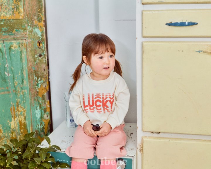 Oott Bebe - Korean Baby Fashion - #babyoutfit - Lucky Sweatshirts - 10