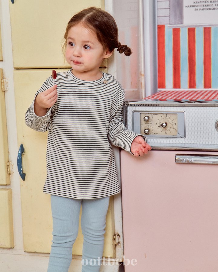 Oott Bebe - Korean Baby Fashion - #babyoutfit - Pure Rib Leggings - 7