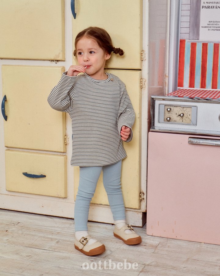 Oott Bebe - Korean Baby Fashion - #babyoutfit - Pure Rib Leggings - 8