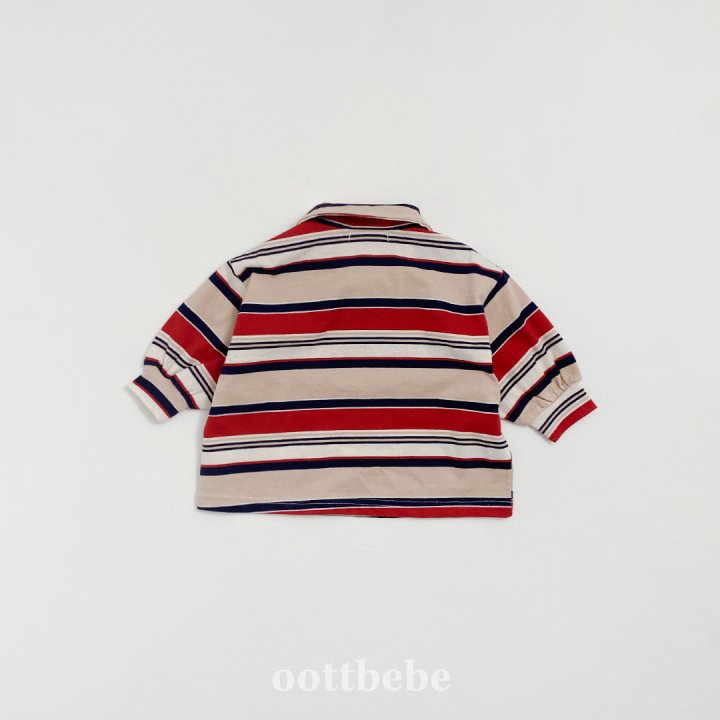Oott Bebe - Korean Baby Fashion - #babywear - Meet Collar Tee - 3