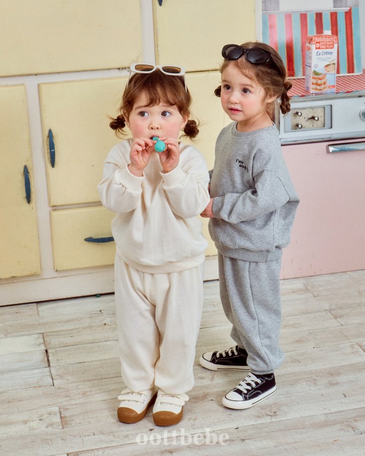 Oott Bebe - Korean Baby Fashion - #babyoutfit - Im Otti Top Bottom Set - 4