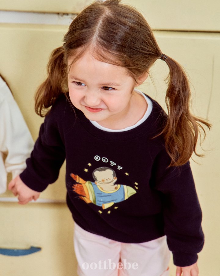 Oott Bebe - Korean Baby Fashion - #babywear - Spaceship Sweatshirts - 8