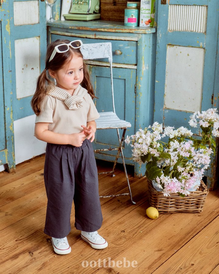 Oott Bebe - Korean Baby Fashion - #babywear - Ella Rib Tee Cardigan Set - 6