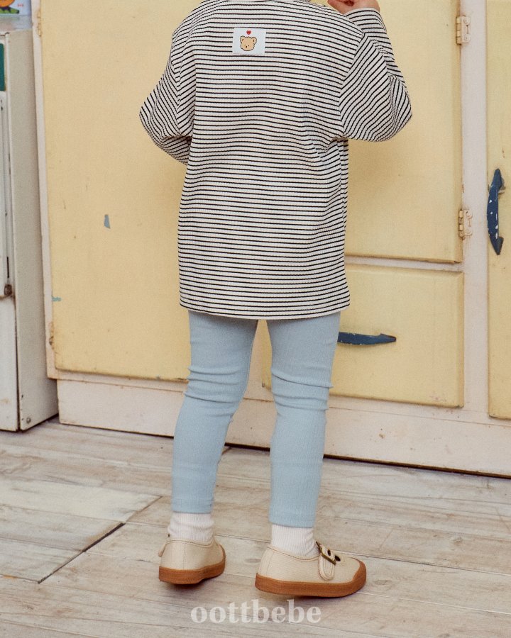 Oott Bebe - Korean Baby Fashion - #babywear - Pure Rib Leggings - 9