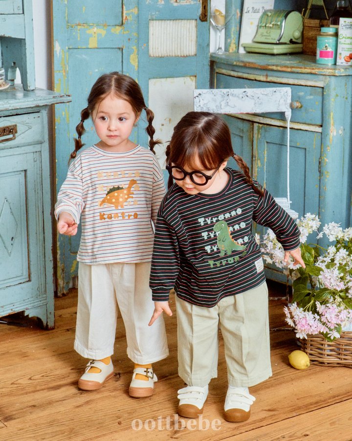 Oott Bebe - Korean Baby Fashion - #babywear - Sand Pintuck Pants - 3