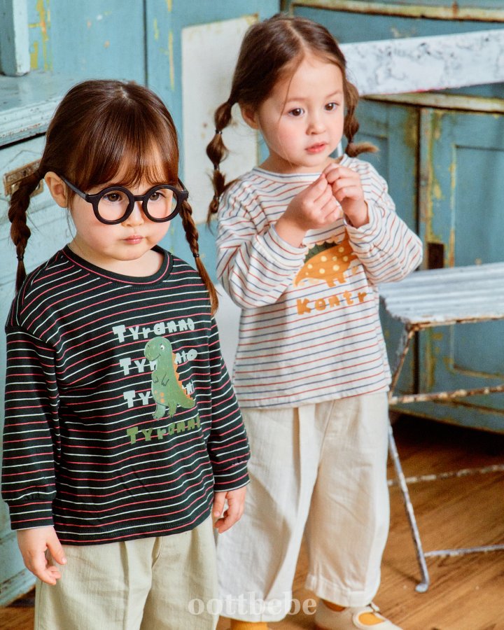 Oott Bebe - Korean Baby Fashion - #babywear - Dino Tee