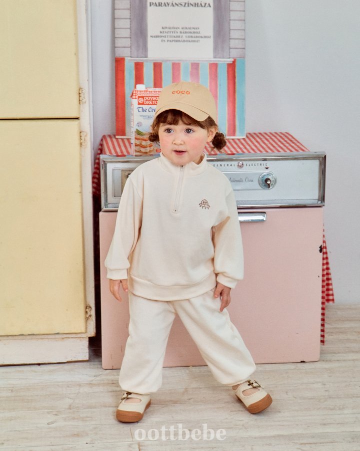 Oott Bebe - Korean Baby Fashion - #onlinebabyboutique - UFO Anorak Top Bottom Set - 2