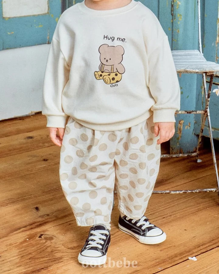 Oott Bebe - Korean Baby Fashion - #onlinebabyboutique - Dot Pumpkin Pants