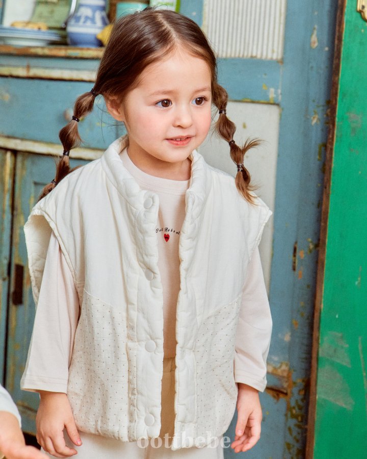 Oott Bebe - Korean Baby Fashion - #onlinebabyboutique - Creamy Vest (kids) - 11