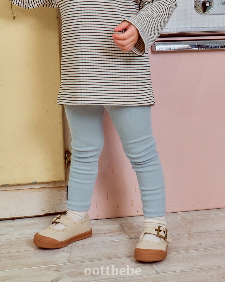 Oott Bebe - Korean Baby Fashion - #onlinebabyboutique - Pure Rib Leggings - 10
