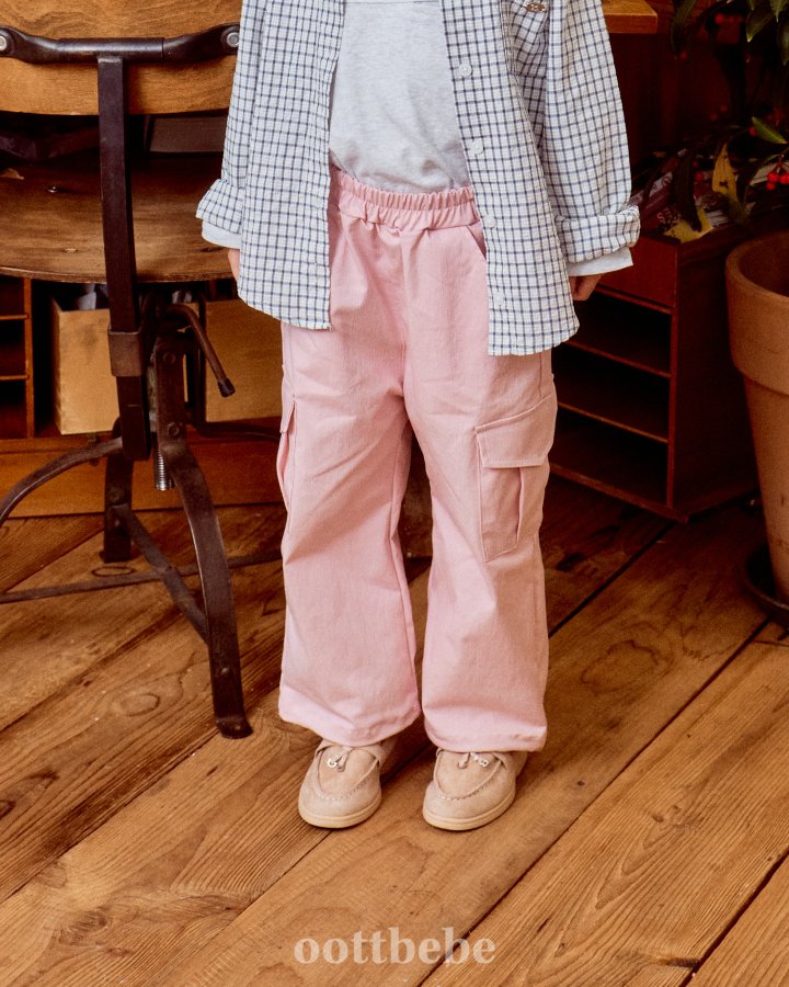 Oott Bebe - Korean Baby Fashion - #onlinebabyboutique - Work Cargo Pants - 3