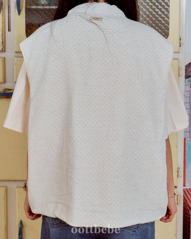 Oott Bebe - Korean Baby Fashion - #onlinebabyshop - Creamy Vest (kids) - 12