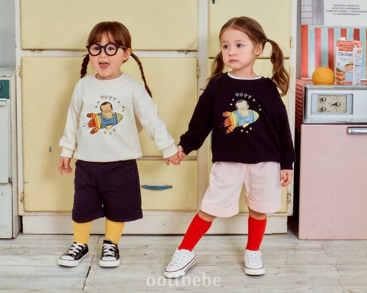 Oott Bebe - Korean Baby Fashion - #onlinebabyshop - Spaceship Sweatshirts - 10