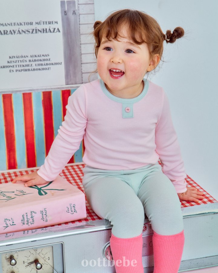 Oott Bebe - Korean Baby Fashion - #smilingbaby - TOY Modal Rib Easywear - 6