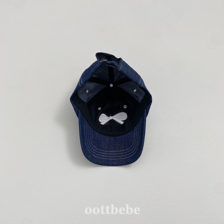 Oott Bebe - Korean Children Fashion - #Kfashion4kids - Denim Ribbon Ball Cap - 6