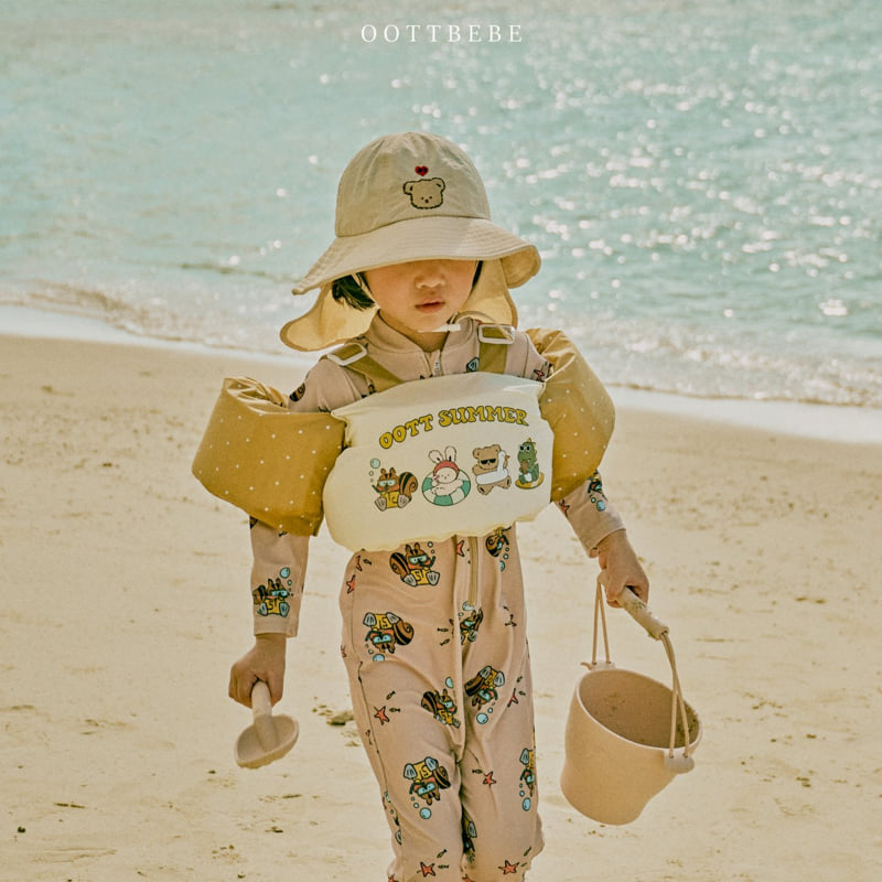 Oott Bebe - Korean Children Fashion - #Kfashion4kids - Oott Aqua Flap Water Play Cap - 5