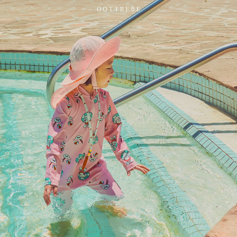 Oott Bebe - Korean Children Fashion - #fashionkids - Oott Summer Full Body Rash Guard - 2
