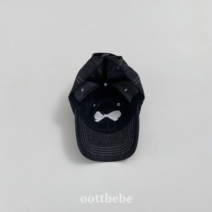 Oott Bebe - Korean Children Fashion - #minifashionista - Denim Ribbon Ball Cap - 9