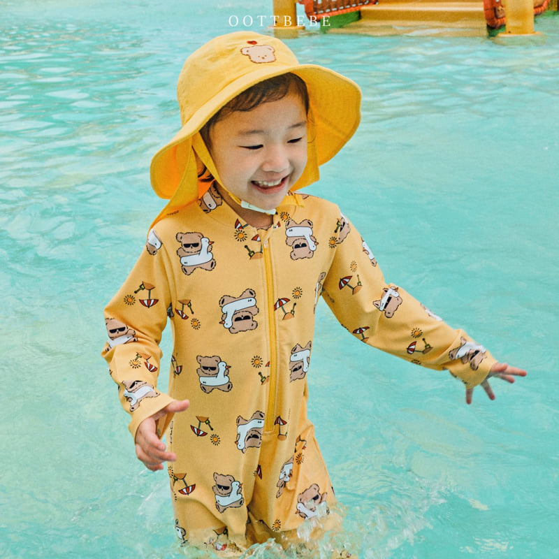 Oott Bebe - Korean Children Fashion - #minifashionista - Oott Aqua Flap Water Play Cap - 8