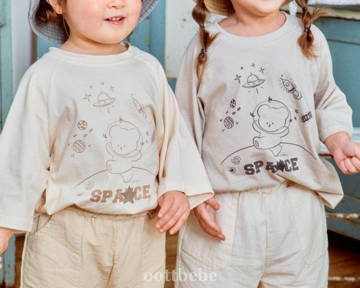 Oott Bebe - Korean Women Fashion - #momslook - Pigment Space Tee MOM - 9