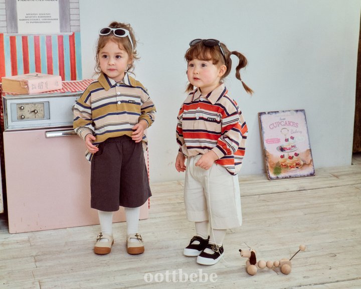 Oott Bebe - Korean Women Fashion - #momslook - Mitte Collar Tee MOM - 10