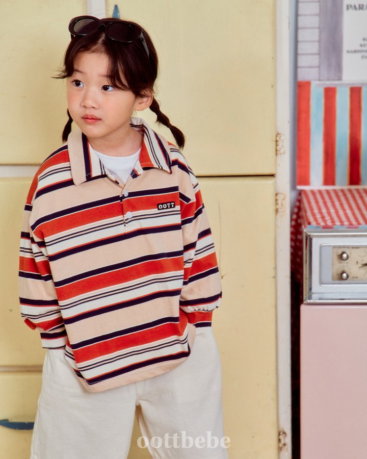 Oott Bebe - Korean Women Fashion - #momslook - Mitte Collar Tee MOM - 8