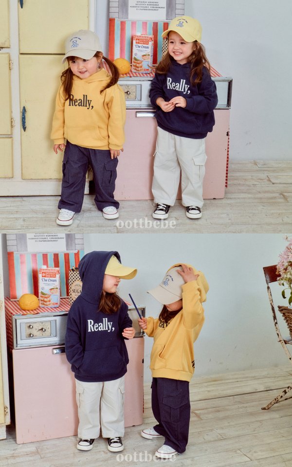 Oott Bebe - Korean Women Fashion - #momslook - Nice Hood Sweatshirts MOM - 4