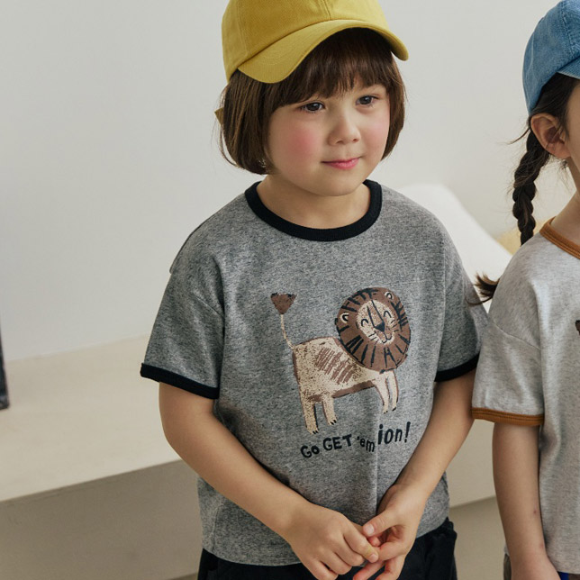 Orange Mom - Korean Children Fashion - #Kfashion4kids - Lion Tee - 10