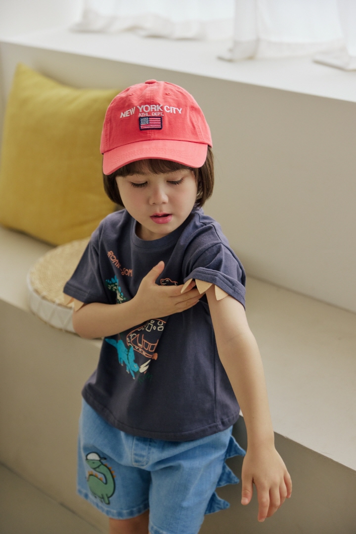 Orange Mom - Korean Children Fashion - #Kfashion4kids - Sleeve Horn Dino Tee - 9